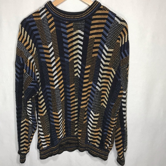 Vintage Chunky Knit Baracuta Cosby Style Sweater - Picture 1 of 5